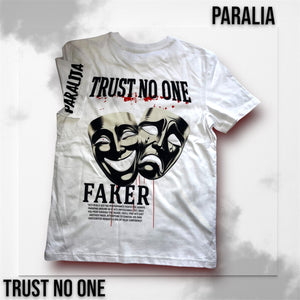 White Trust no One T-shirt